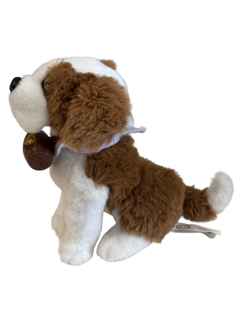 Elf Pets Saint Bernard 7” Tall Plush Dog w/Barrel A St. Bernard Tradition